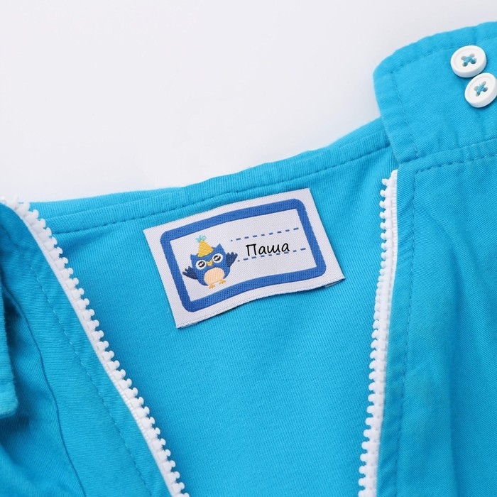 Нашивка «Совёнок», 5,5 × 3,2 см, 10 шт, цвет синий Нашивка «Совёнок», 5,5 × 3,2 см, 10 шт, цвет синий