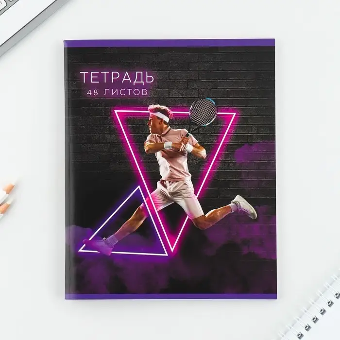 Тетрадь в клетку, 48 л., А5, на скрепке, блок №2 «Неон» МИКС Тетрадь в клетку, 48 л., А5, на скрепке, блок №2 «Неон» МИКС