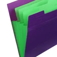 Папка А4 Your Way, 5 отделений, 600 мкм, на кнопке, фиолетовая
