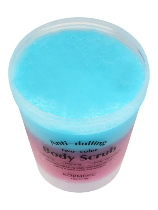Двухцветный скраб для тела восстанавливающий сияние кожи, с ароматом розы, 250 г