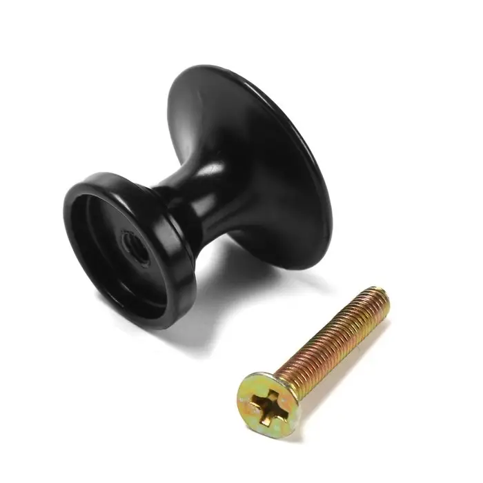 Ручка-кнопка ТУНДРА VINTAGE 009, черная