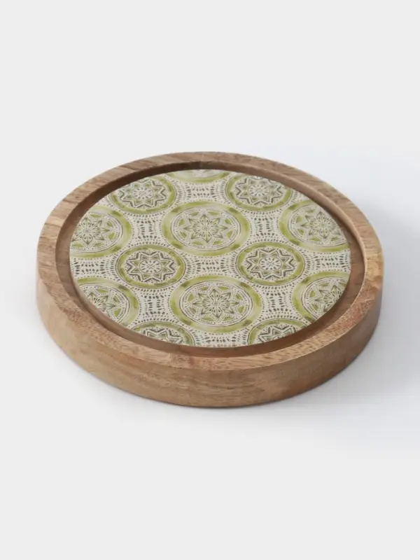 Клош стеклянный, 18&times;18&times;20.5 см, дерево