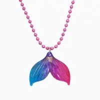 Набор детских украшений &laquo;Выбражулька. Хвост русалки&raquo;, 2 предмета: кулон, пусеты, разноцветный