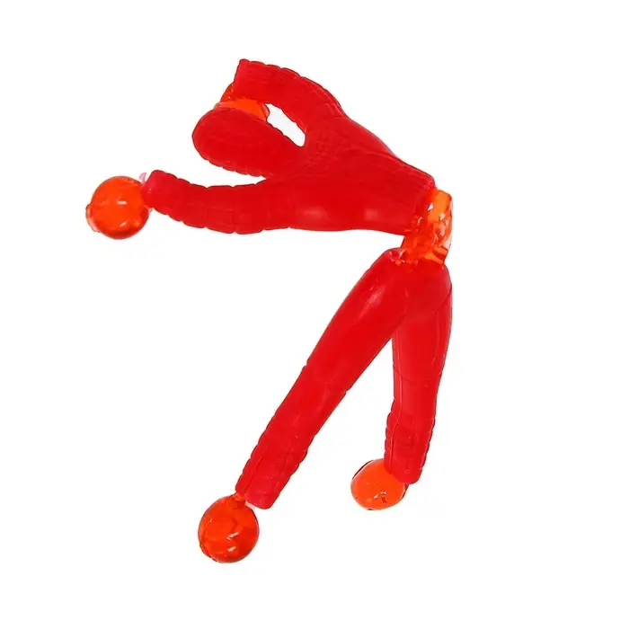 Липучка «Человек», сползает по стеклу, цвета МИКС Липучка «Человек», сползает по стеклу, цвета МИКС