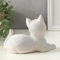 Фигурка &laquo;Кошка лежит&raquo;, 13&times;17&times;12 см, гипс, серый