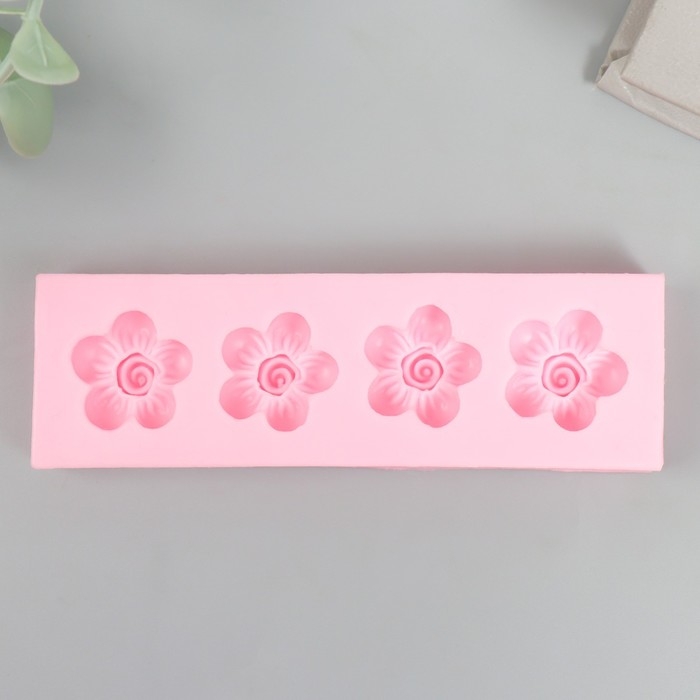 Молд силикон Молд силикон "Незабудки" 4 предмета 1х10х3 см