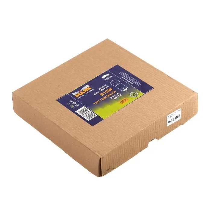 Лампа автомобильная Маяк, R=10W, (BA15S), 12 В