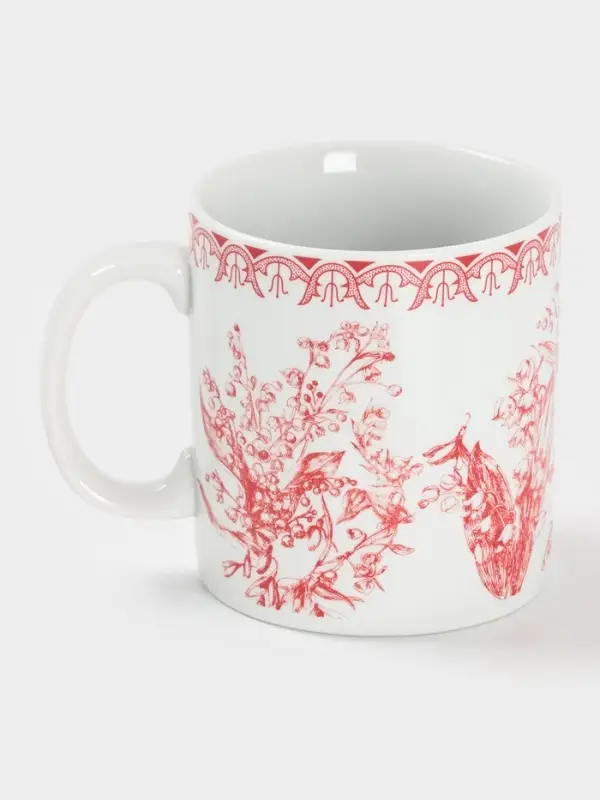 Кружка Дулевский фарфор «Райские ландыши», 300 мл, фарфор Кружка Дулевский фарфор «Райские ландыши», 300 мл, фарфор