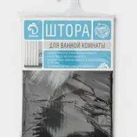 Штора для ванны Доляна &laquo;Герберы&raquo;, 180&times;180 см, EVA