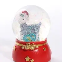 Снежный шар &laquo;Новогодний барашек&raquo;, d=4.5 см, 4.5&times;4.5&times;6.5 см, МИКС