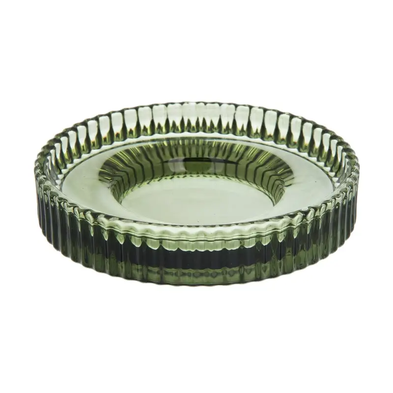 Мыльница тм VETTA Ингрид, стекло, зеленый, 10x10x2,2см