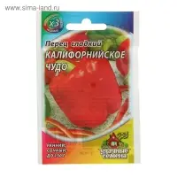 Семена Перец сладкий "Калифорнийское чудо", раннеспелый, 0,1 г серия ХИТ х3 Семена Перец сладкий "Калифорнийское чудо", раннеспелый, 0,1 г серия ХИТ х3