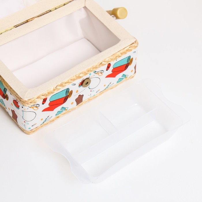 Шкатулка для рукоделия "Швейная мастерская" 9,5х19,5х13 см