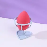 Спонж-капля Doll face, на пластиковой подставке для сушки и хранения, Beauty Fox