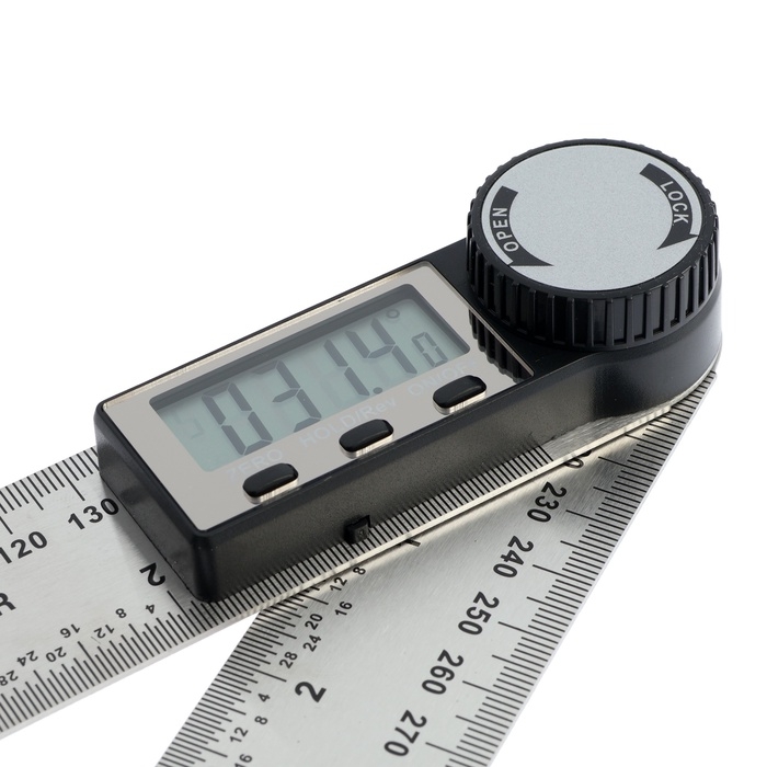 Угломер электронный ТУНДРА, нержавеющая сталь, 200 мм Угломер электронный ТУНДРА, нержавеющая сталь, 200 мм