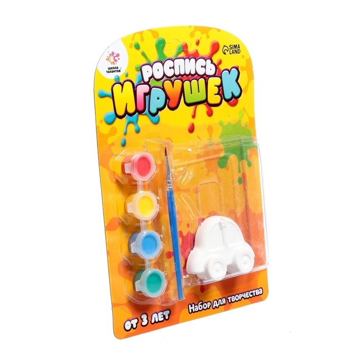 Набор для творчества «Роспись игрушек из гипса», авто МИКС Набор для творчества «Роспись игрушек из гипса», авто МИКС
