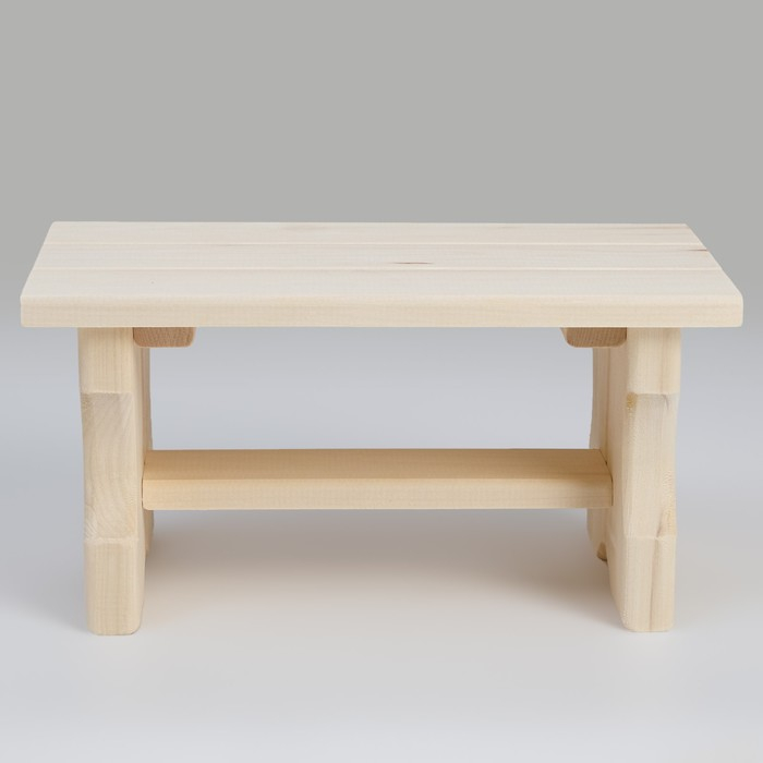 Лавочка низкая, 35×21×17см, из липы  Лавочка низкая, 35×21×17см, из липы "Первый сорт", "Добропаровъ"