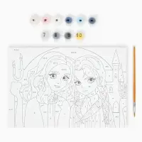 Картина по номерам для детей &laquo;Лучшие подруги&raquo;&lrm;, 20&times;30 см