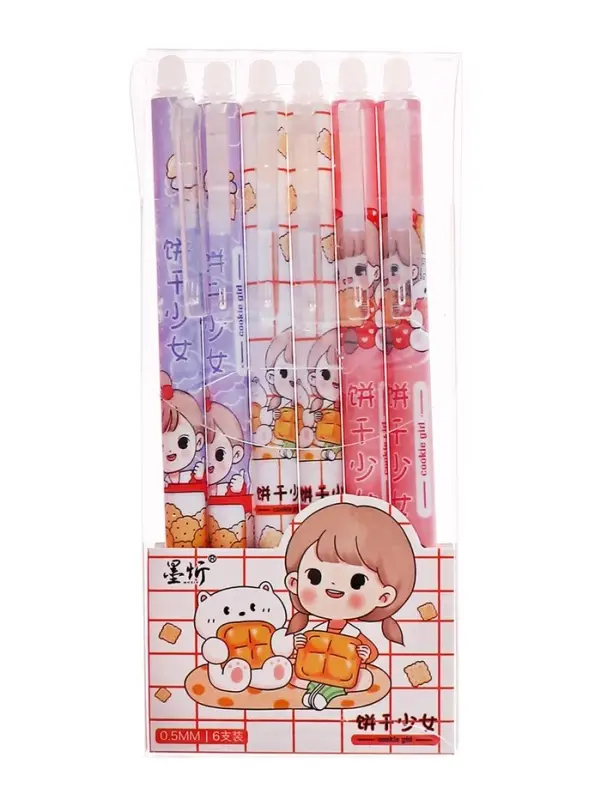 Ручка гелевая автомат СТИРАЕМЫЕ ЧЕРНИЛА, 0,5 мм, стержень синий, Милашка МИКС Ручка гелевая автомат СТИРАЕМЫЕ ЧЕРНИЛА, 0,5 мм, стержень синий, Милашка МИКС