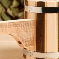 Ковш - черпак для бани и сауны, 300 мл, 50 см, деревянный, с пластиковой вставкой, &laquo;Добропаровъ&raquo;