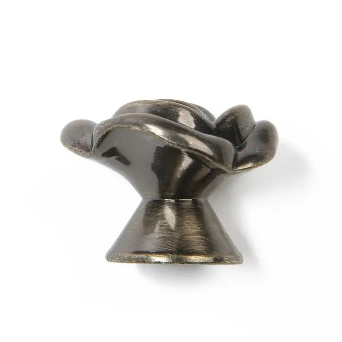 Ручка-кнопка CAPPIO Rose 01, цвет бронза