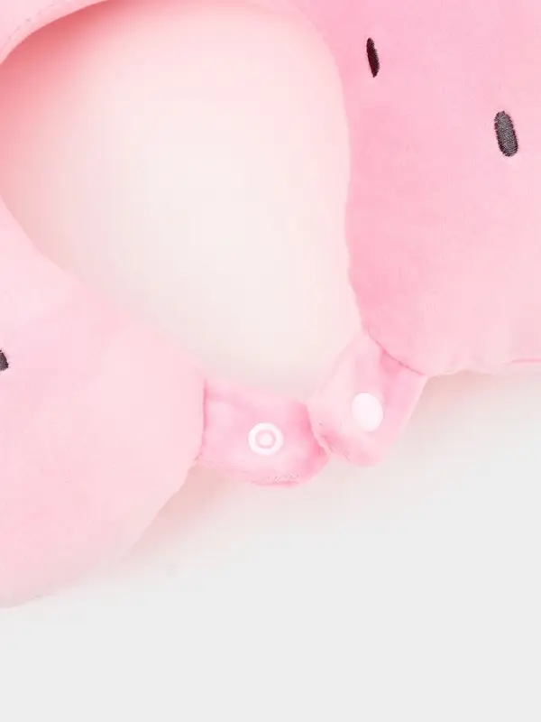 Мягкая игрушка - антистресс подголовник "Клубничка" с маской для сна