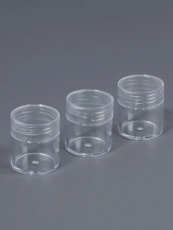 Набор баночек для мелочей, d=2.5×3 см, 6 мл, 3 шт., прозрачный