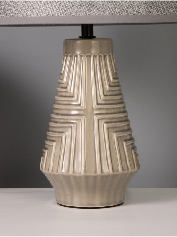 Лампа настольная Лампа настольная "Вдохновение" 40Вт Е14 серый 24х24х38см