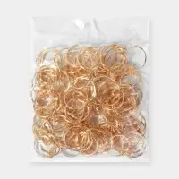 Основа для брелока d25мм с цепочкой набор 100 шт металл золотой Основа для брелока d25мм с цепочкой набор 100 шт металл золотой