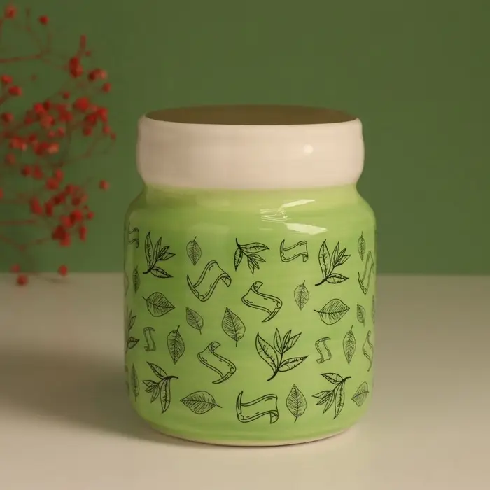 Копилка для денег &laquo;Зелень в банке&raquo;, керамика, 11.5&times;11.5&times;14.3 см