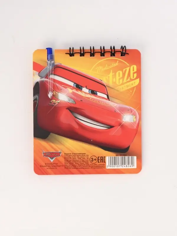 Блокнот А7 и мини ручка, Тачки Блокнот А7 и мини ручка, Тачки