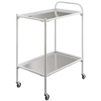 Стол процедурный MEG_передв.мет с 2полк. из нер.стали СПп-01-МСК (код 501М)