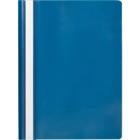 Скоросшиватель пластиковый A4 (100/110) син 10шт/уп Россия