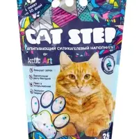 Наполнитель впитывающий силикагелевый CAT STEP Arctic Art, 3,8 л