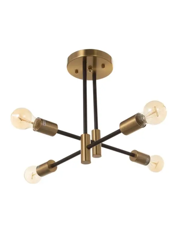 Люстра &laquo;Лора&raquo; 4&times;40 Вт Е27 латунь 58&times;58&times;37 см