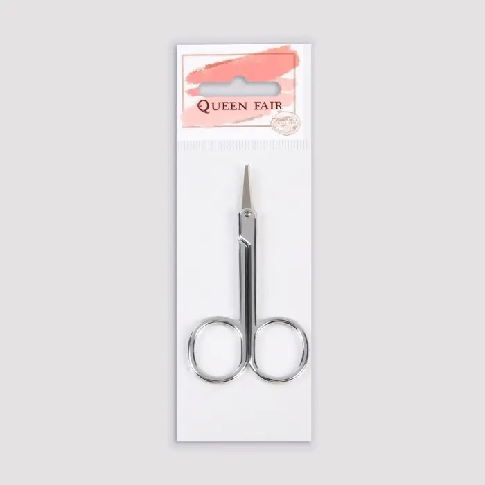 Ножницы маникюрные, для кутикулы, загнутые, узкие, 9 см