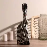 Сувенир дерево "Зебра Лира" 40х12х10 см