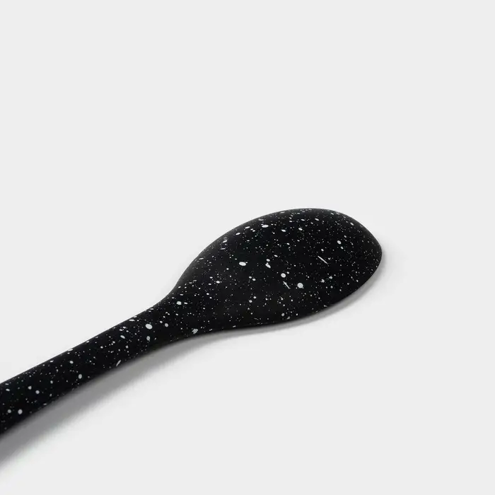 Ложка гарнирная Доляна &laquo;Орион&raquo;, силикон, 21&times;4.3 см, чёрная