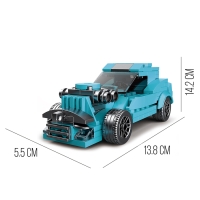 Конструктор блочный «Спорткар», 10 вариантов сборки, 201 деталь