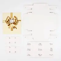 Коробка-адвент под 9 конфет, &laquo;Золотой бант&raquo;, 14.5&times;14.5&times;2.5 см, кондитерская упаковка
