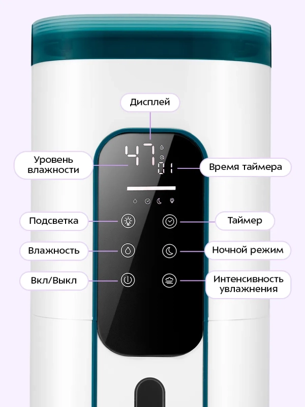 Увлажнитель воздуха для дома КТ-3859 - 26 Вт Увлажнитель воздуха для дома КТ-3859 - 26 Вт