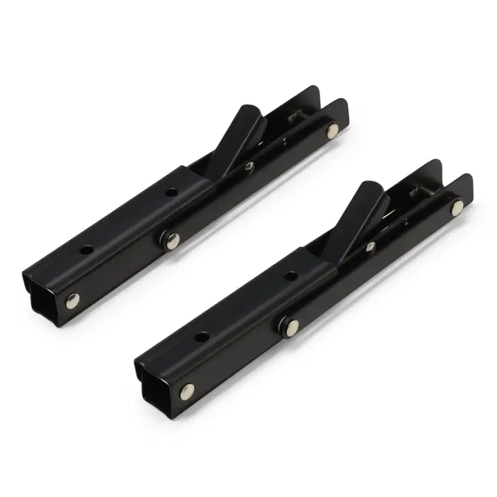 Кронштейн складной для столов и полок ТУНДРА, 2 шт., длина 200 мм, сталь черный