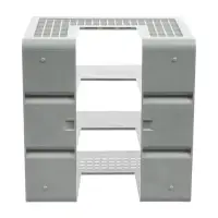 Лоток для бумаг вертикальный, 3 отделения, пластик