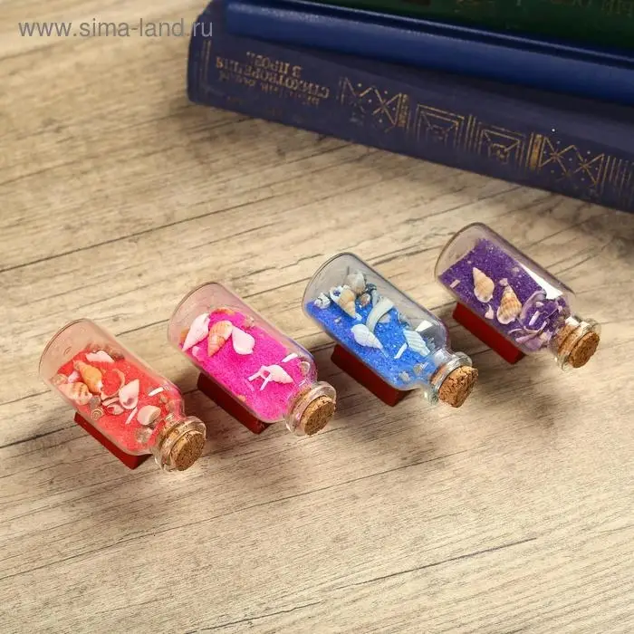 Фигурка «Сувенир в бутылке. Ракушки», 6×2.5×3.5 см, МИКС Фигурка «Сувенир в бутылке. Ракушки», 6×2.5×3.5 см, МИКС