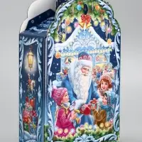 Подарочная коробка новогодняя «Новогодняя карусель», фигурная, 160×75×260 см