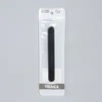 Пилка стеклянная для ногтей, 14.2 см, в футляре, чёрная