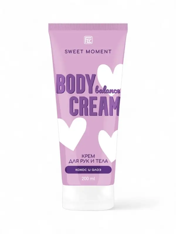 Крем для рук и тела Family Cosmetics кокос и алоэ, 200 мл