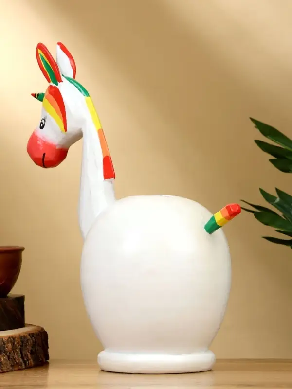 Копилка «Единорог», 30×25×14 см, дерево