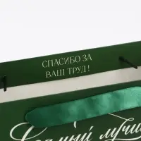 Подарочный пакет с открыткой &laquo;Спасибо, учитель&raquo;, 23 &times; 27 &times; 11,5 см