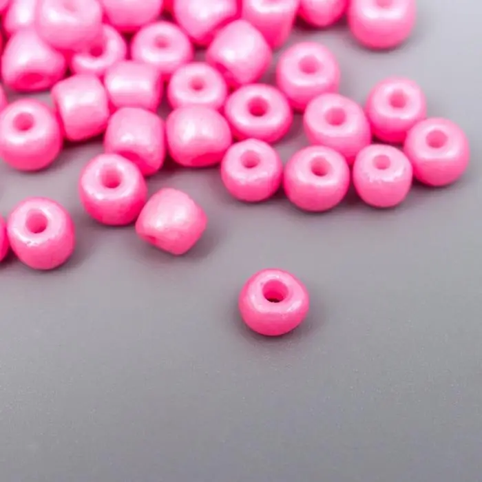 Бисер круглый 6/0 в бутылочке  Бисер круглый 6/0 в бутылочке "Зефирно-розовый" 20 гр